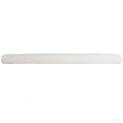 6 po Matelas ferme en mousse viscoélastique imprégnée de gel pour lit double, blanc