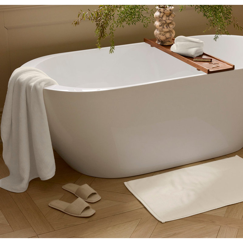 Turkish Ultra Plush Bath Mat, Cream, Single - 44" L x 24" W