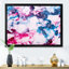 Art liquide et marbre rose et bleu - peinture sur toile