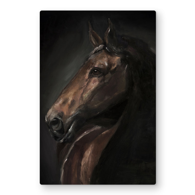 Spirit the Horse - Rustic Metal Print for Home Decor, 36" H x 24" W