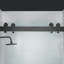 Porte de douche double coulissante 56-60x76 "avec verre trempé amélioré 3/8" | Quincaillerie en acier inoxydable | Sécuritaire, résistant à l'explosion, transparent et élégant, robuste et durable -50319635