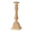 Ensemble de 5 bougeoirs en bois - brun