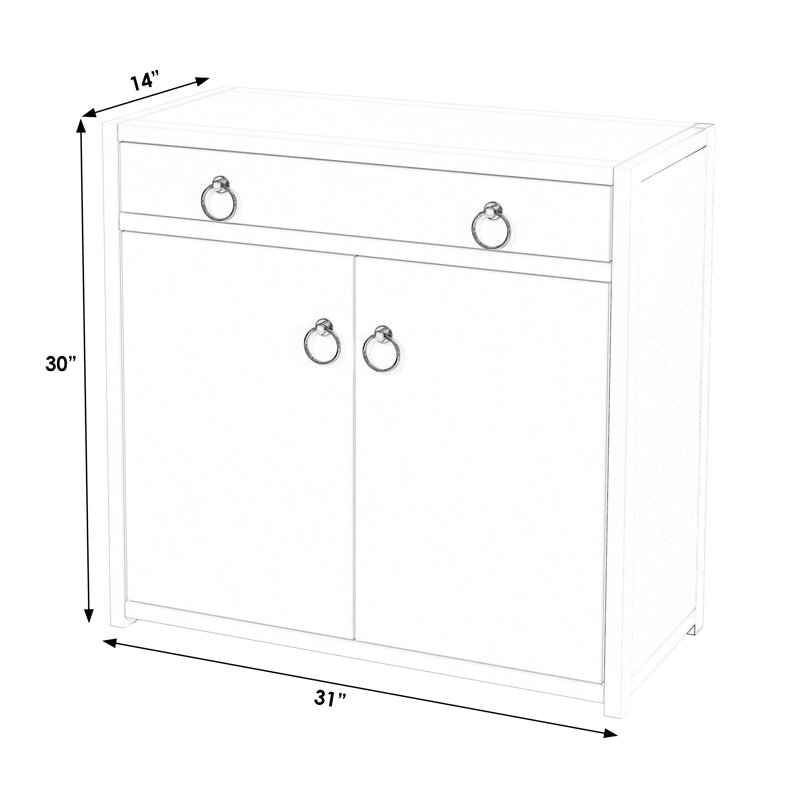 Lark 2 - Door Accent Cabinet, White