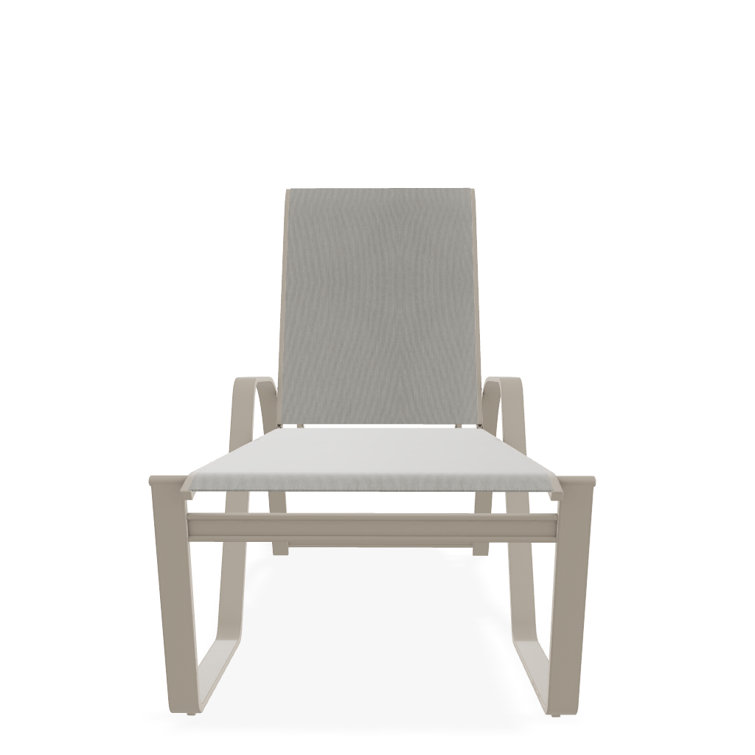 Holna Outdoor Rust-Resistant Metal Chaise Lounge