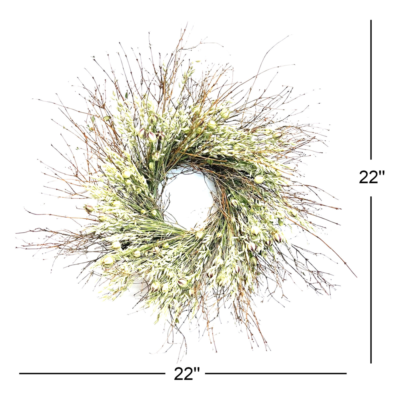 22" Twig Wreath