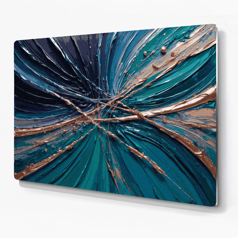 Art mural en métal Sci Fi Quantum, H 20 po x l 30 po