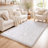 Shag Rug Soft Fluffy Cream White Indoor Area Rug for Living Room Bedroom Nursery Kids Room-835077177-805677179