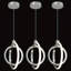 [Paquet de 3 luminaires suspendus à DEL] Paquet de 3 luminaires suspendus à anneaux à DEL modernes
