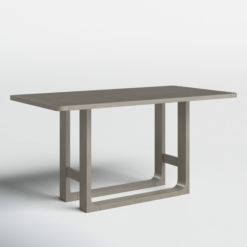 Annea Acacia Solid Wood Base Dining Table