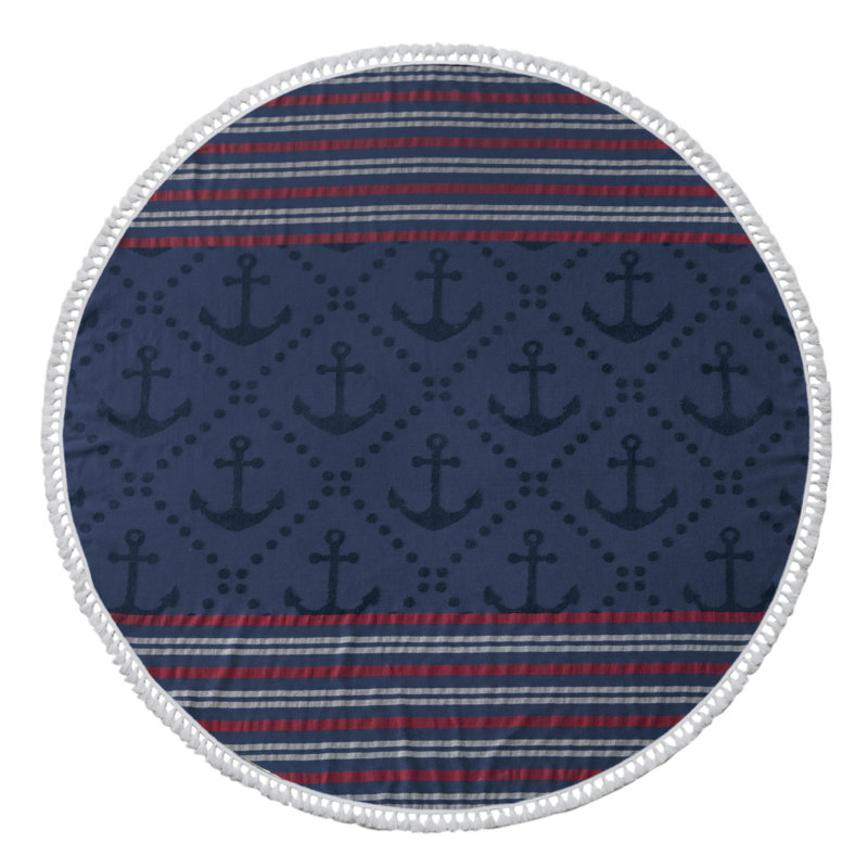 Serviette de plage en coton turc, Bleu marine