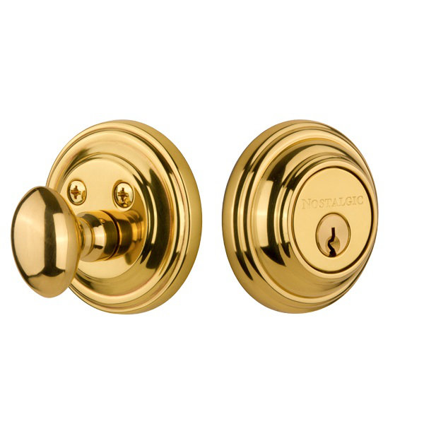 Nostalgic Warehouse Studio Plate Double Cylinder Deadbolt