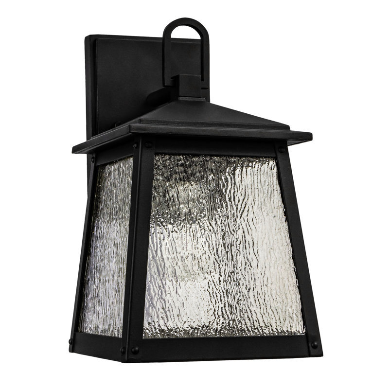 Algaba 11"H Tapered Outdoor Wall Light, 10.9" H x 6.4" W x 7" D