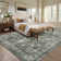 Vintage Machine Washable Rug for Living Room  Non Slip Non Shedding Floor Cover  Low Pile Carpet Foldable Floral Print Soft Mat for Nursery Bedroom Office