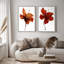 Art mural encadré, impressions murales abstraites rétro sur toile 16 po x 24 po-1376845988-1376845989
