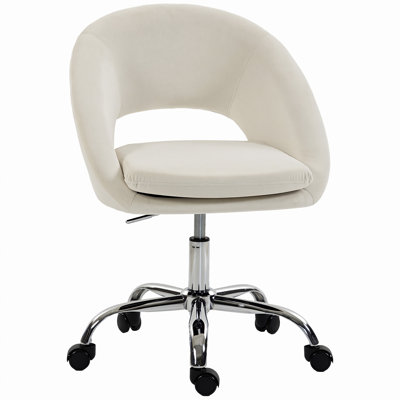 HOMCOM Velvet Office Chair