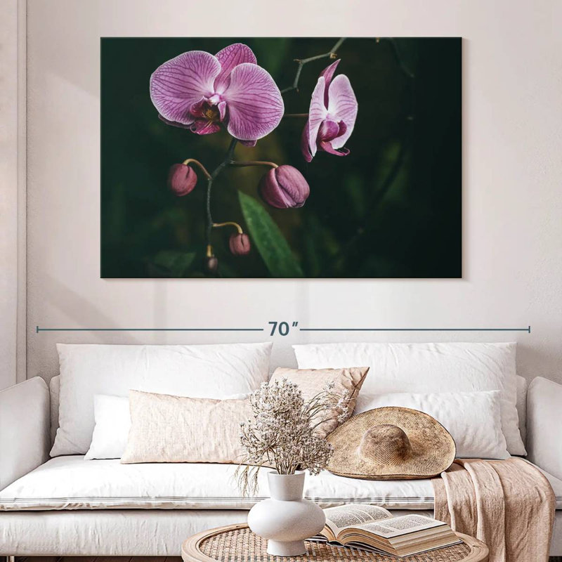 Fleurs d'orchidées Harnek, H 34 po x l 51 po