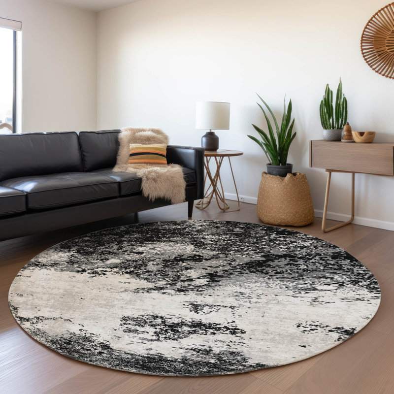 Tapis moderne lavable à la machine de qualité supérieure AMF1027, Round 8'
