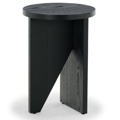 Lille 14" W Round Abstract Accent Table 