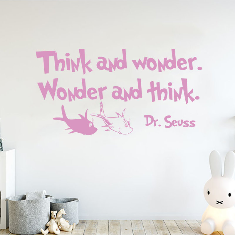 Adhésif décoratif «Think and Wonder», Brun pâle