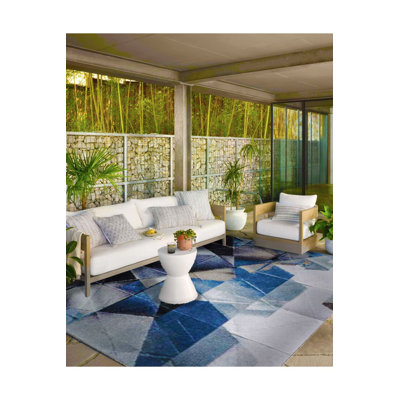 Tapis triangulaire lavable à base tissée
