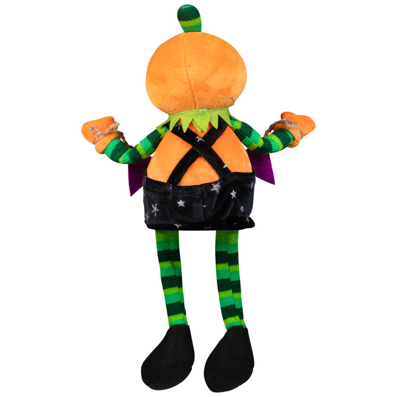 Décoration d'Halloween Jack O Lantern avec bannière Boo - 14 po