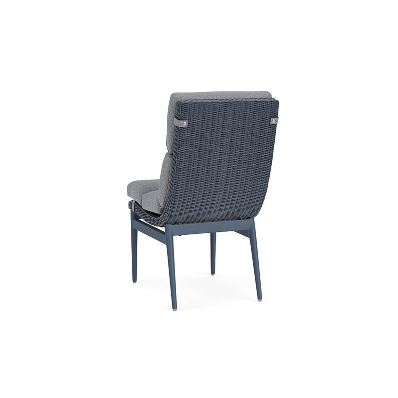 Cascade Outdoor Dining Side Chair, Rumba Stonewashed, Denim Blue