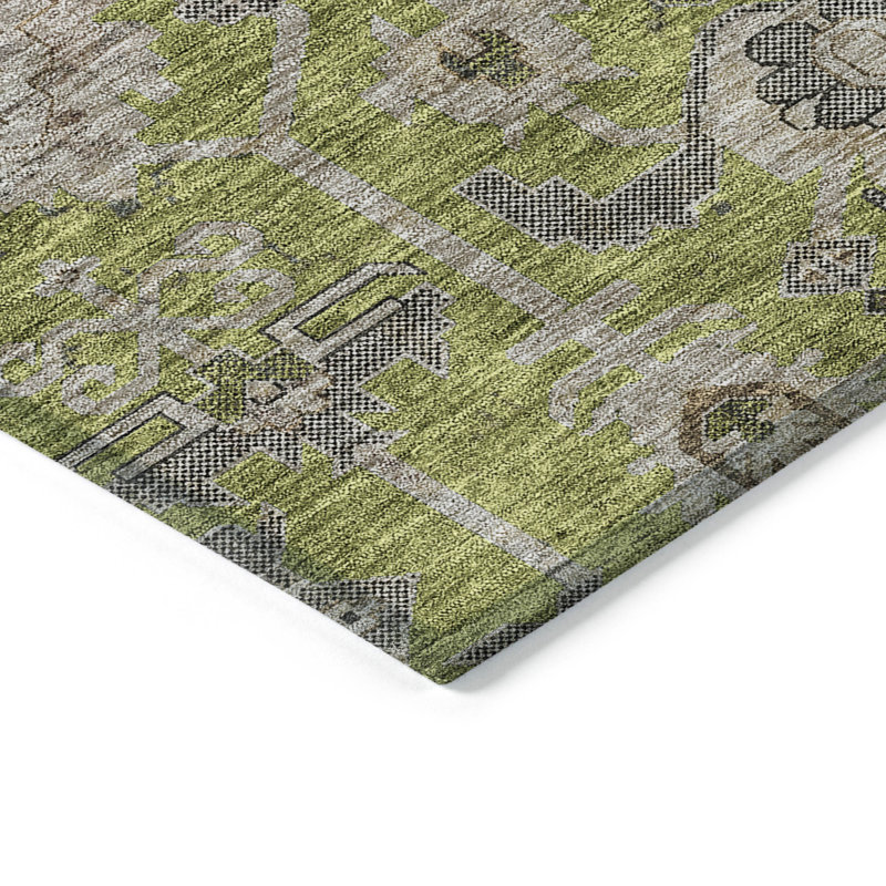 Alta Washable Oriental Indoor / Outdoor Rug, Runner 2'3" x 7'6"