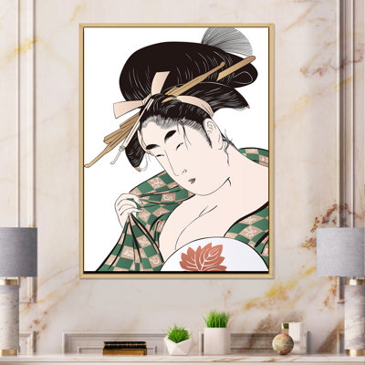 Femme japonaise Ukiyo-E - Peinture sur toile