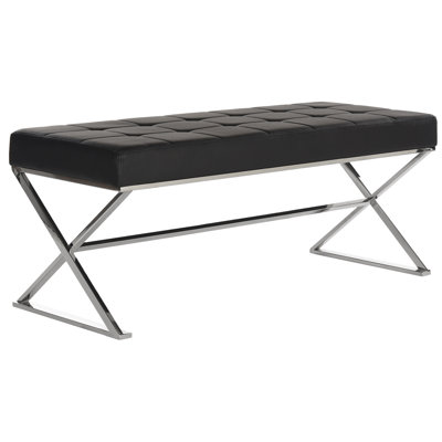 Banc rembourré en similicuir Boldberg