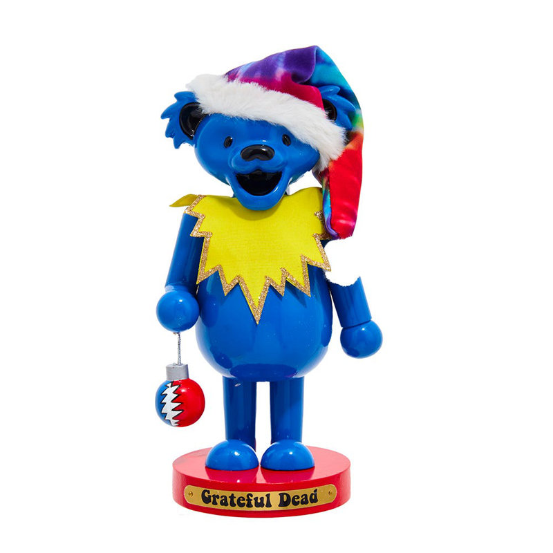 Kurt Adler Wooden 10-Inch Grateful Dead Bear Nutcracker