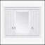 Armoire de salle de bain murale polyvalente avec plusieurs tablettes et un design élégant