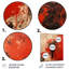 Collages abstraits rouges et brun médiévaux - Art mural abstrait en métal-928859624