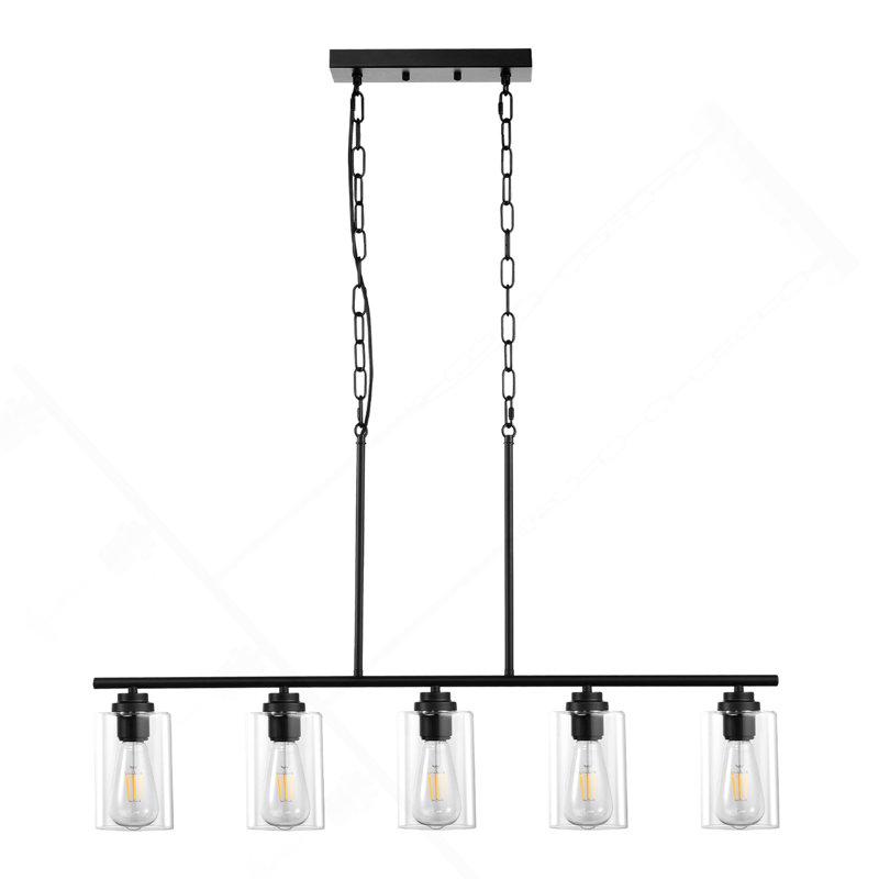 Luminaire suspendu pour îlot de cuisine 5 lumières 60W E26