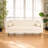 78.5" Cream White Faux Leather Sofa Couch for Living Room, Luxury Button Tufted 3 Seater Sofa with Gold Metal Legs and Bolster Pillows, Modern Mid Century Couch for Apartment, Bedroom and Office