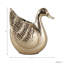 Bougeoir décoratif en métal en forme de cygne pour table - Bougeoir sculptural glamour pour salon ou cuisine - 12,5 cm, doré