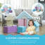 HOMCOM 11-Piece Soft Play Equipment for Toddlers Ages 1-3 Blue