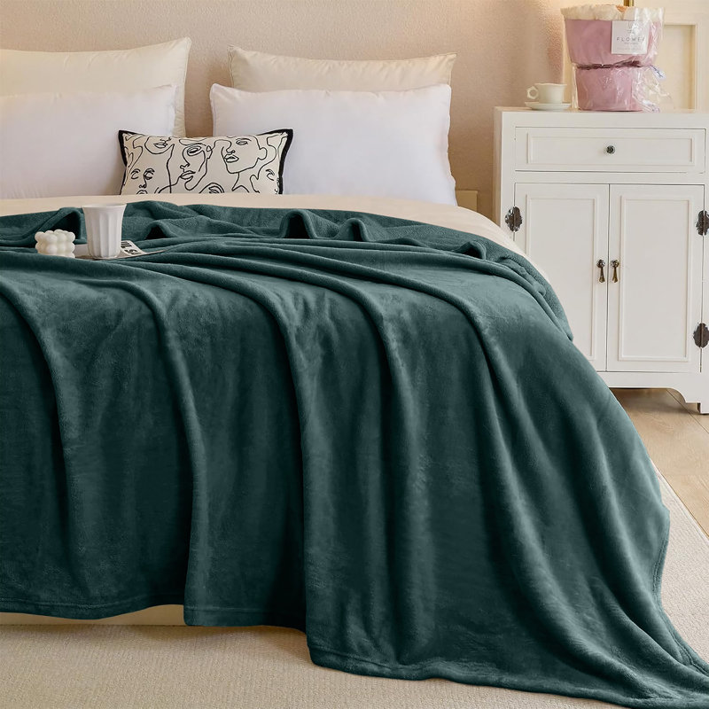 Premium Ultra-Soft Mink Fleece Blanket - Plush, Lightweight & Warm - Cozy Throw for Bed & Sofa, 200 cm x 150 cm
