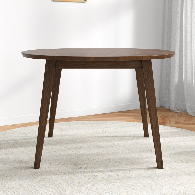Table de salle à manger en bois d'eucalyptus 43,5 po Avra, Brun