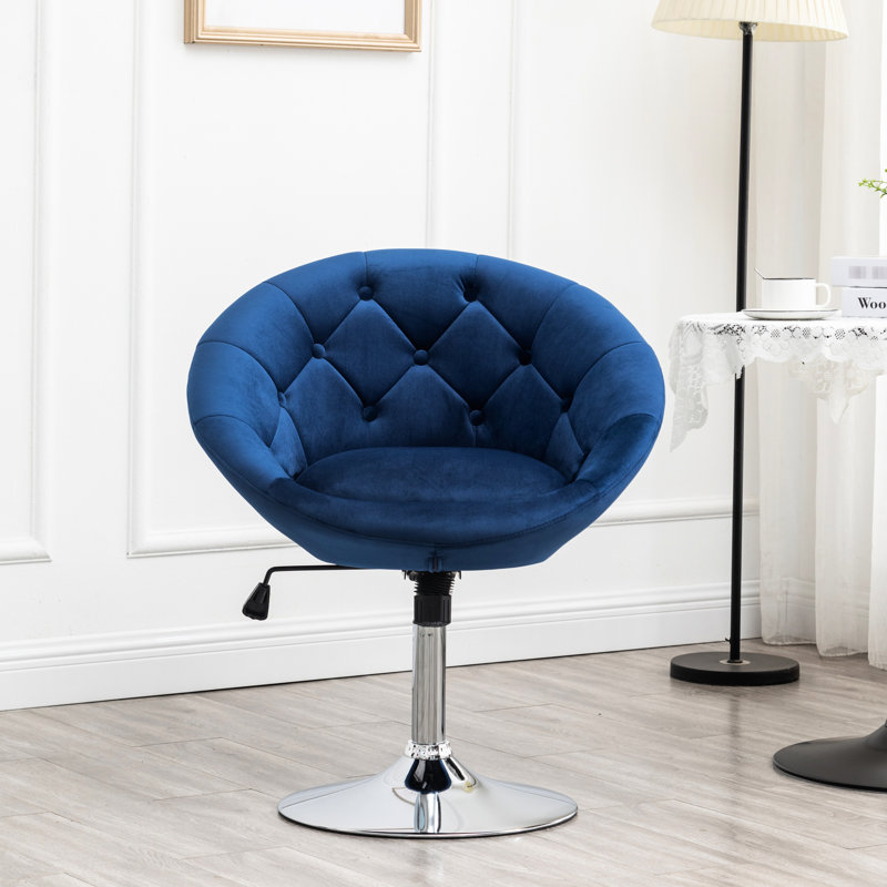 Fauteuil d'appoint Blue Velvet, Bleu