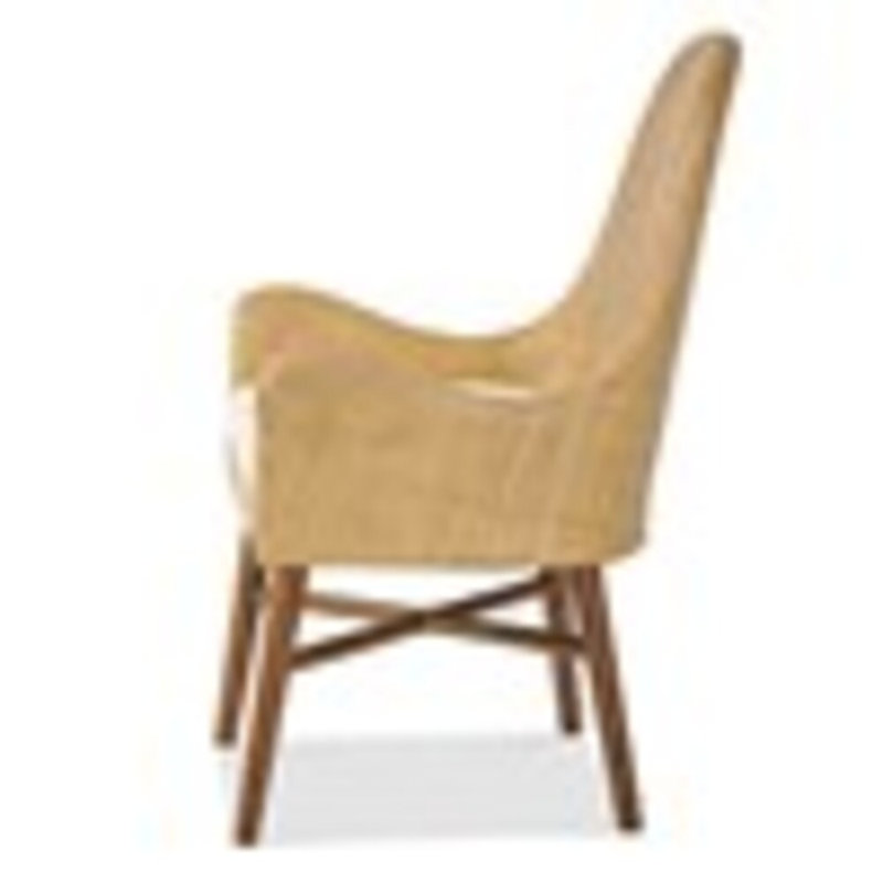 Upholstered Arm Chair, Maya Cyan