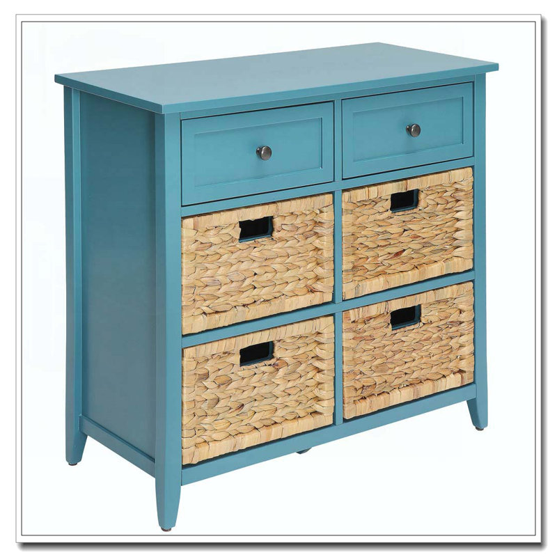 Console avec rangement bleu sarcelle