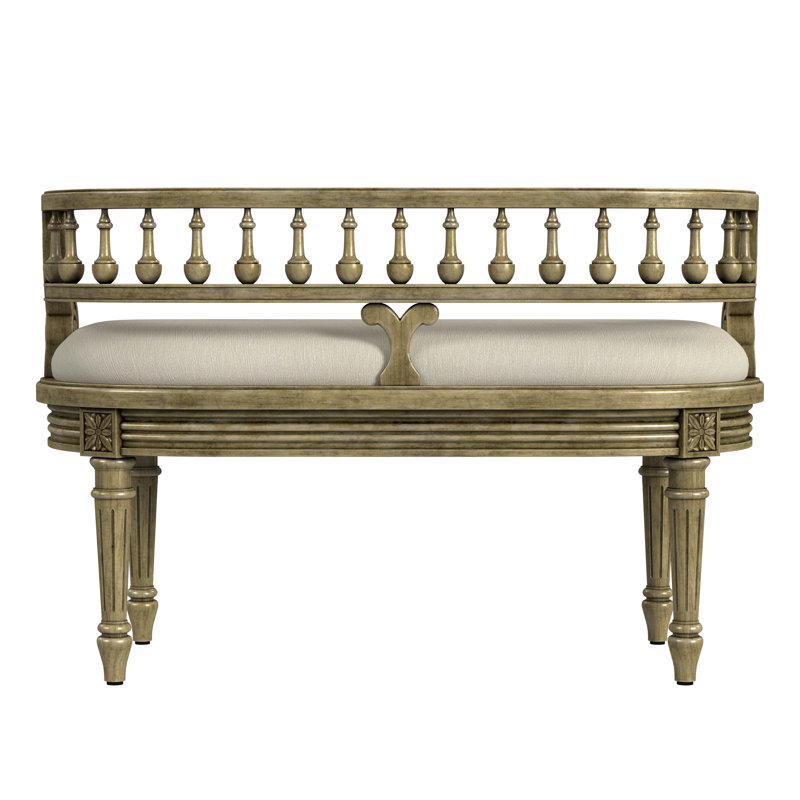 Amance Bench, Antique Beige