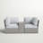 Widener Fully Assembled 2 - Person Seating Group with Cushions | Convenient wicker patio sofa-996907752