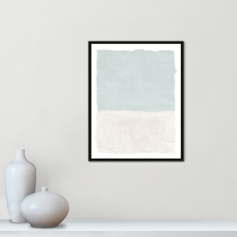 «Ocean Tides I Print» par Natalie Carpentieri, 23.5'' W x 29.5'' H, Flottant espresso