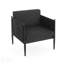 Fauteuil club d'extérieur moderne Dawson avec structure en aluminium robuste et coussins résistants à l'eau pour des sièges élégants et durables