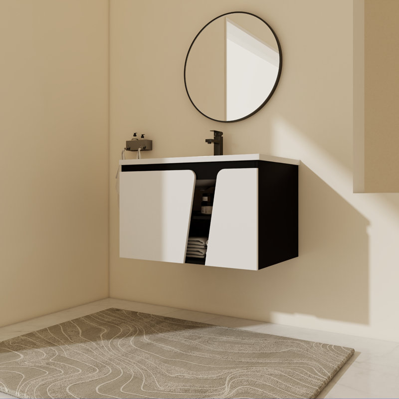 Ensemble de meuble-lavabo simple mural 32 po Kennadie
