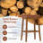 Saddle Bar Stools With Pu Leather Seat Solid Rubber Wood Frame Footrest-743857689-743857688