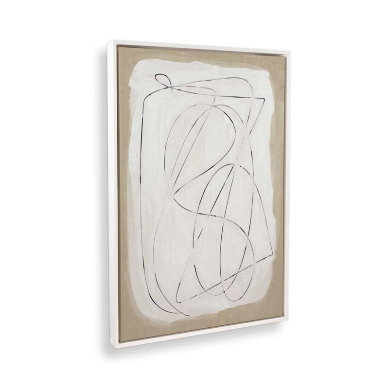Format par Garima Dhawan, reproduction d'art sur toile, Cadre flottant, H 16 po x l 12 po, Blanc