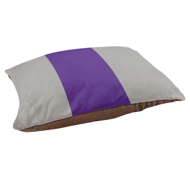 Coussin d'extérieur pour chien Mississippi Rebellion, Très grand (l 50 po x P 40 po x H 7 po), Gris / mauve / gris