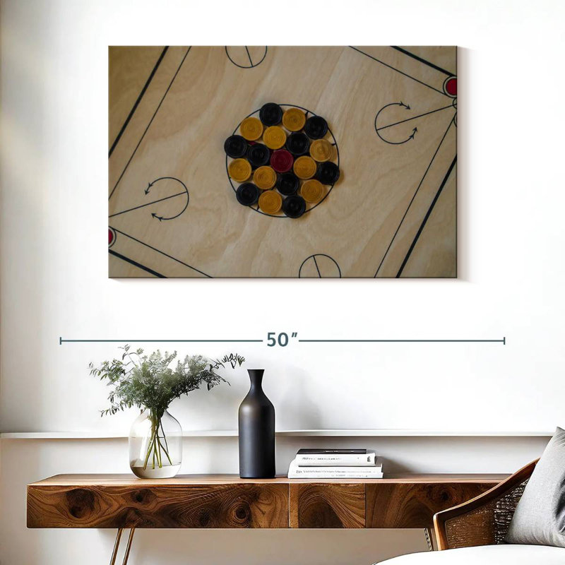 Senne Carrom Board Game, 26" H x 39" W